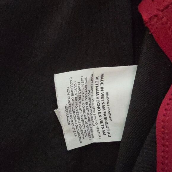 NIKE PRO Dri-Fit Womens Technical Training Volleyball Shorts Black Red 4" XL - Picture 5 of 9